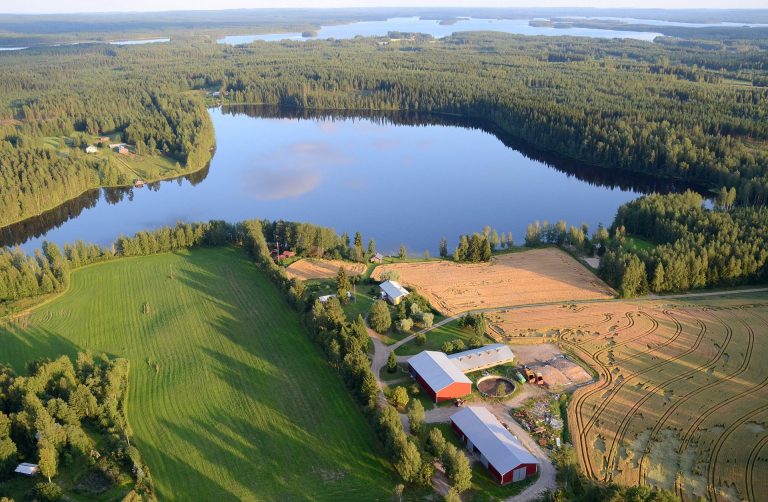 Ilmakuvat lennolta: Vuorilahti-Vuosjärvi-Huopanankoski.