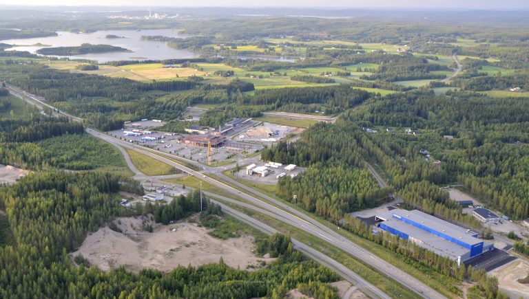 Kesäinen lento Äänekosken Koivisto-Suolahti-Hirvaskangas